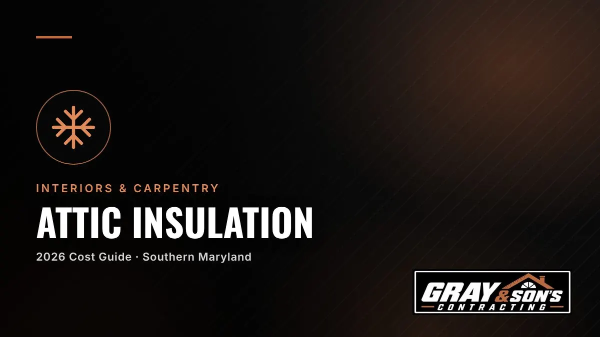 Attic Insulation Cost and Guide for Southern Maryland Homeowners cost guide for Southern Maryland homeowners