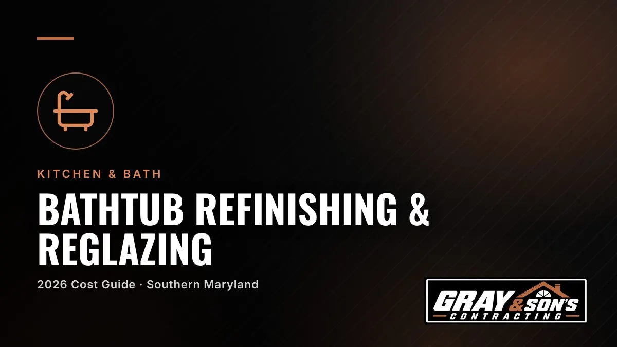 Bathtub Refinishing & Reglazing Cost in Southern Maryland cost guide for Southern Maryland homeowners