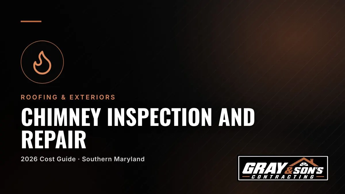 Chimney Inspection and Repair Cost in Southern Maryland cost guide for Southern Maryland homeowners
