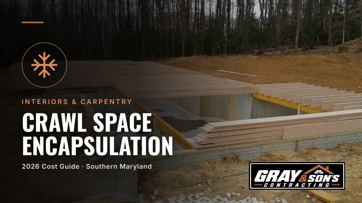 Crawl Space Encapsulation Cost in Southern Maryland cost guide for Southern Maryland homeowners