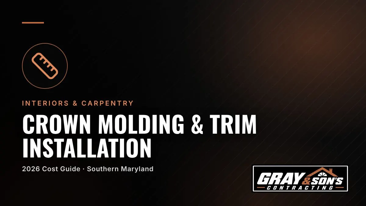 Crown Molding & Trim Installation Cost in Southern Maryland cost guide for Southern Maryland homeowners