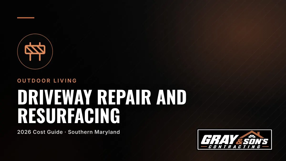 Driveway Repair and Resurfacing Cost in Southern Maryland cost guide for Southern Maryland homeowners