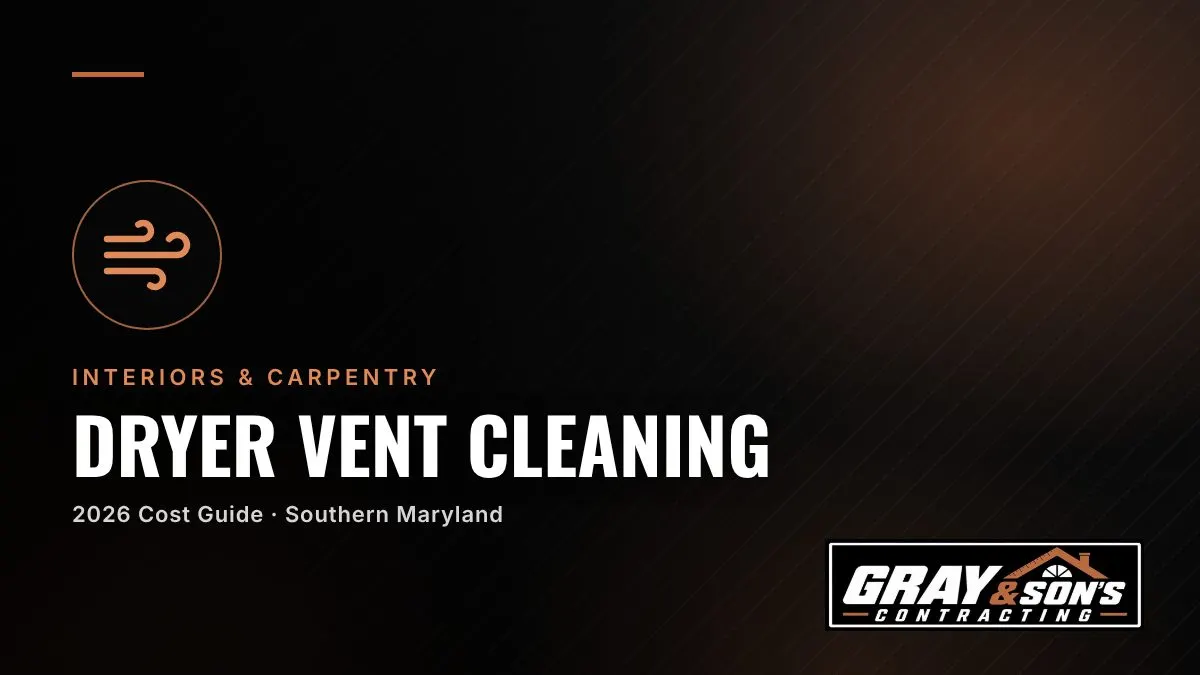 Dryer Vent Cleaning Cost in Southern Maryland cost guide for Southern Maryland homeowners