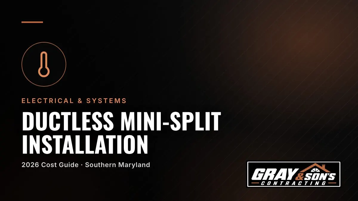 Ductless Mini-Split Installation Cost in Southern Maryland cost guide for Southern Maryland homeowners