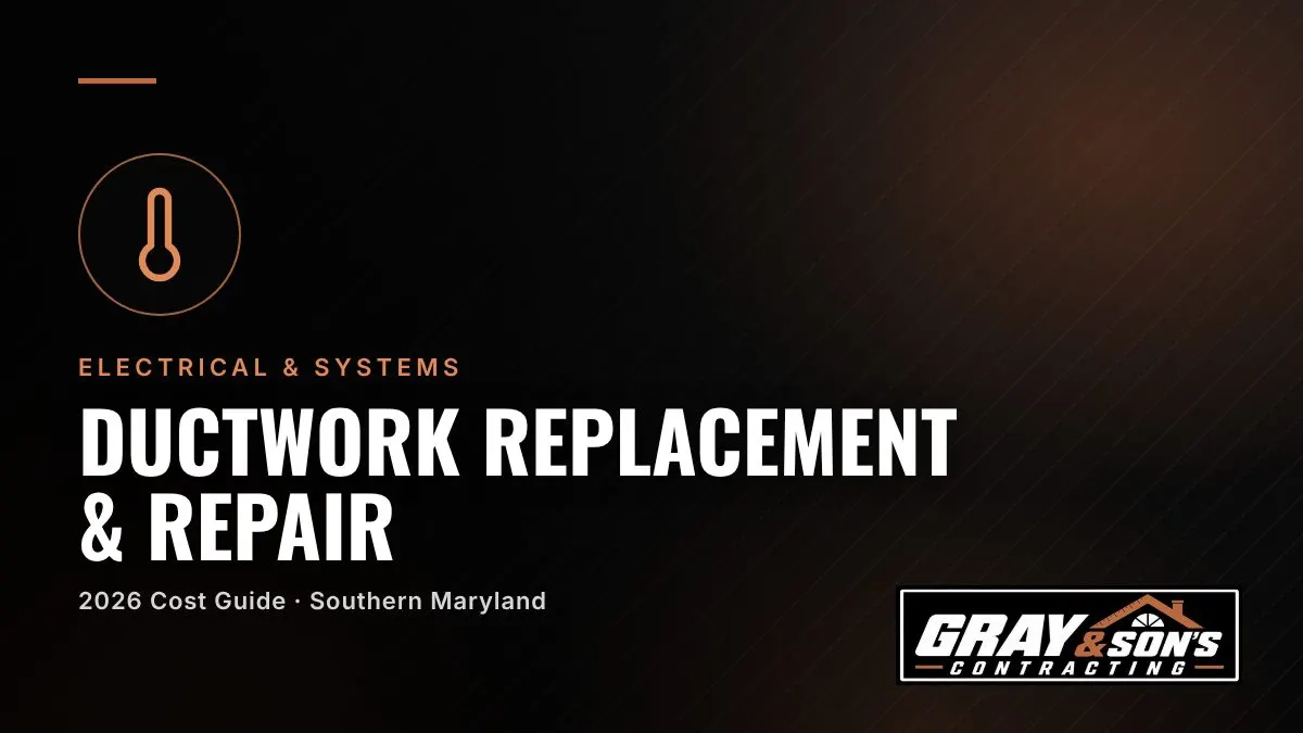 Ductwork Replacement & Repair Cost in Southern Maryland cost guide for Southern Maryland homeowners