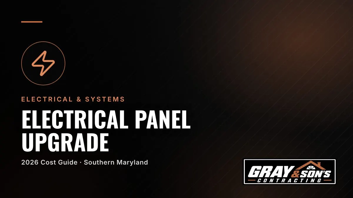 Electrical Panel Upgrade Cost in Southern Maryland cost guide for Southern Maryland homeowners
