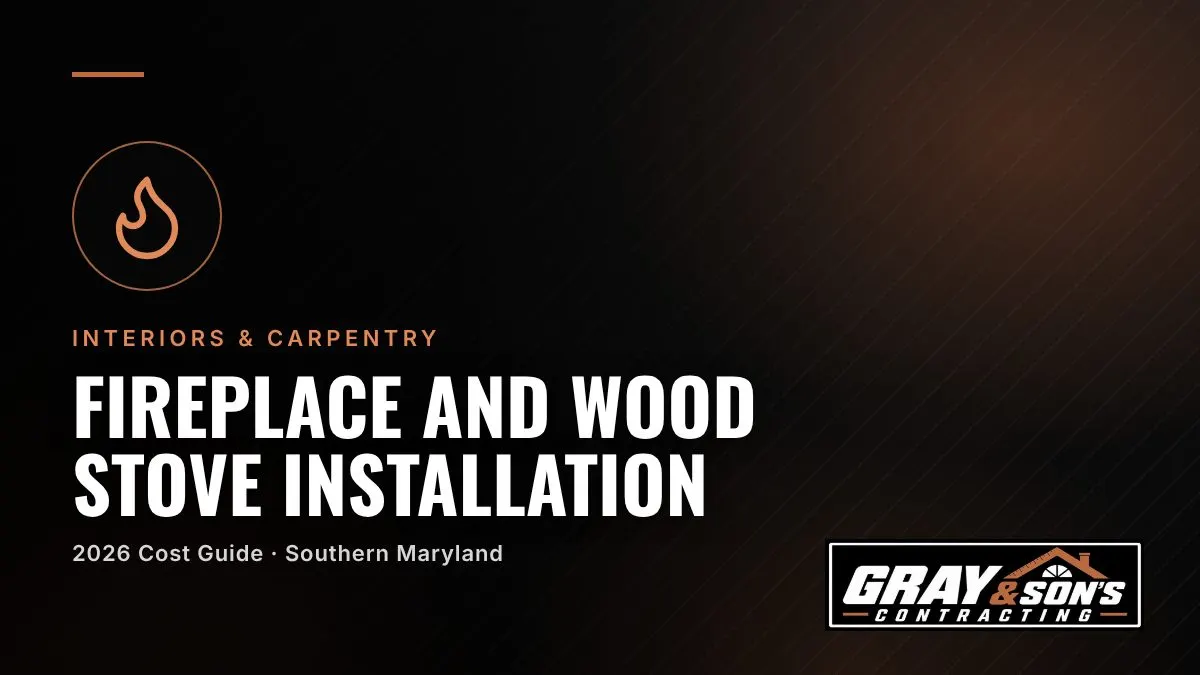 Fireplace and Wood Stove Installation Cost in Southern Maryland cost guide for Southern Maryland homeowners
