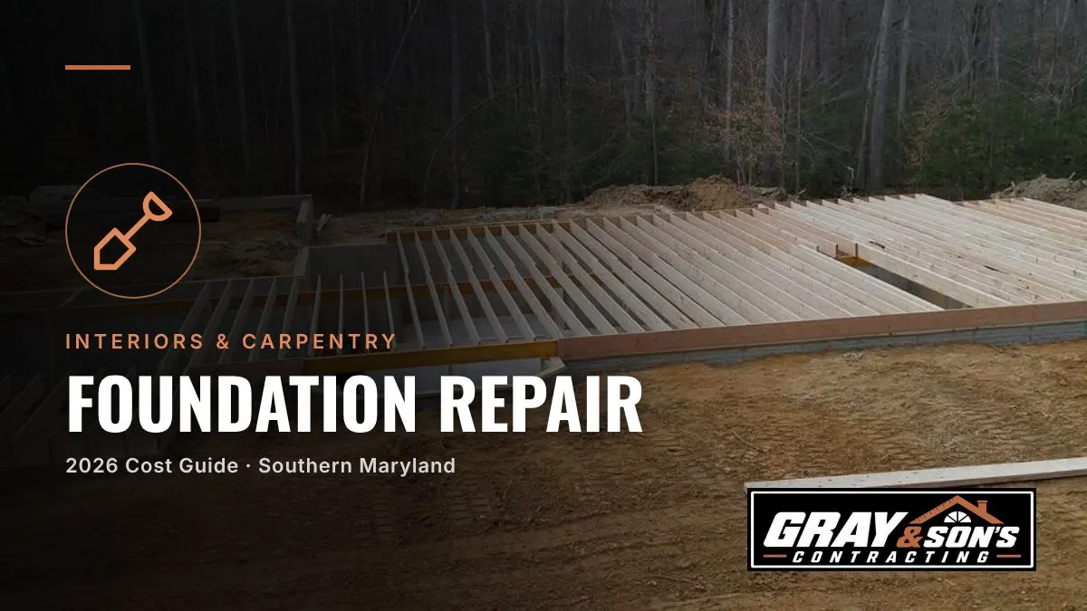Foundation Repair Cost in Southern Maryland cost guide for Southern Maryland homeowners