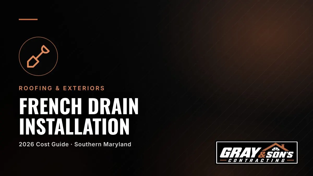 French Drain Installation Cost in Southern Maryland cost guide for Southern Maryland homeowners
