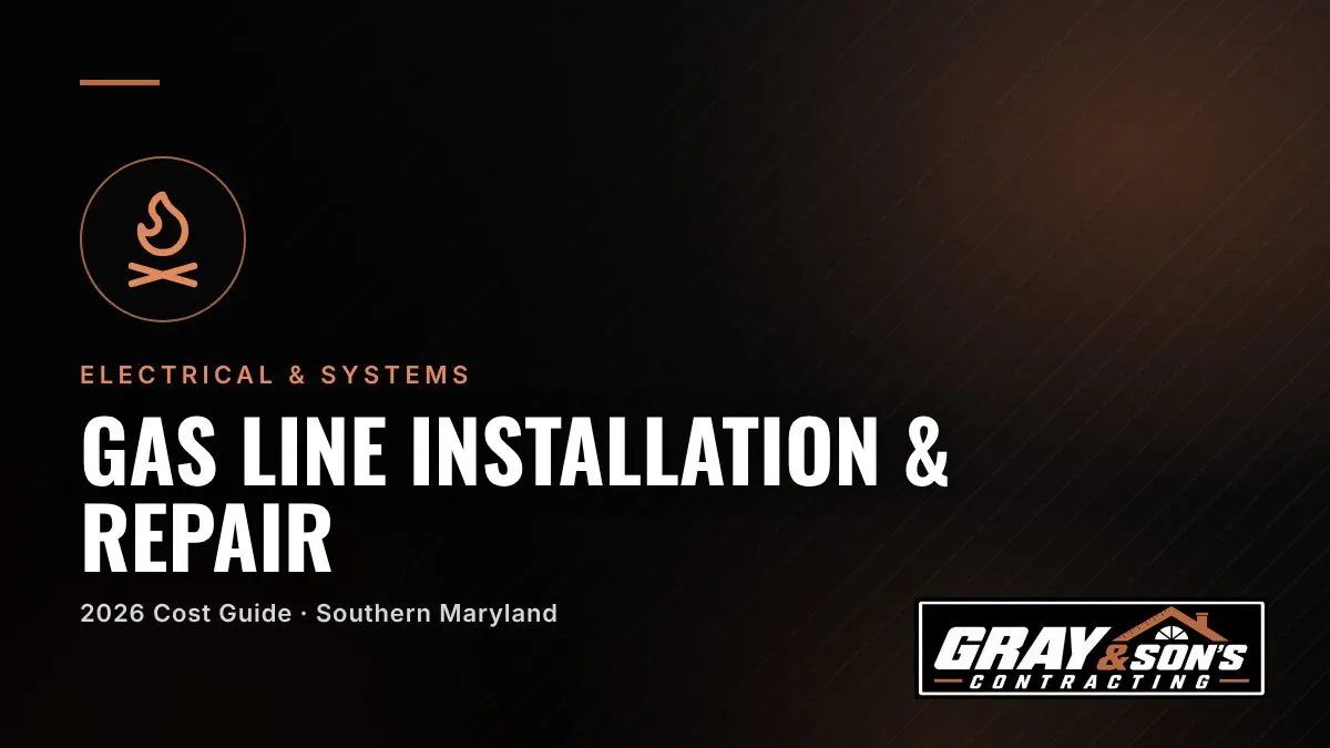 Gas Line Installation & Repair Cost in Southern Maryland cost guide for Southern Maryland homeowners