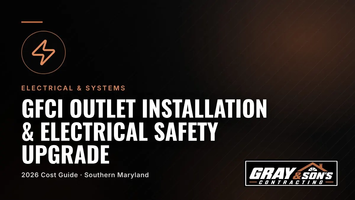 GFCI Outlet Installation & Electrical Safety Upgrade Cost in Southern Maryland cost guide for Southern Maryland homeowners