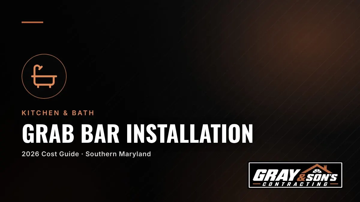 Grab Bar Installation Cost in Southern Maryland cost guide for Southern Maryland homeowners