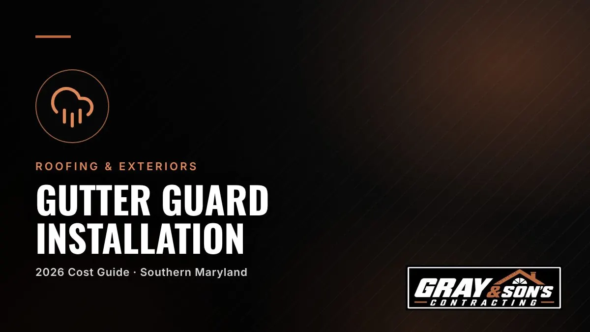 Gutter Guard Installation Cost in Southern Maryland cost guide for Southern Maryland homeowners