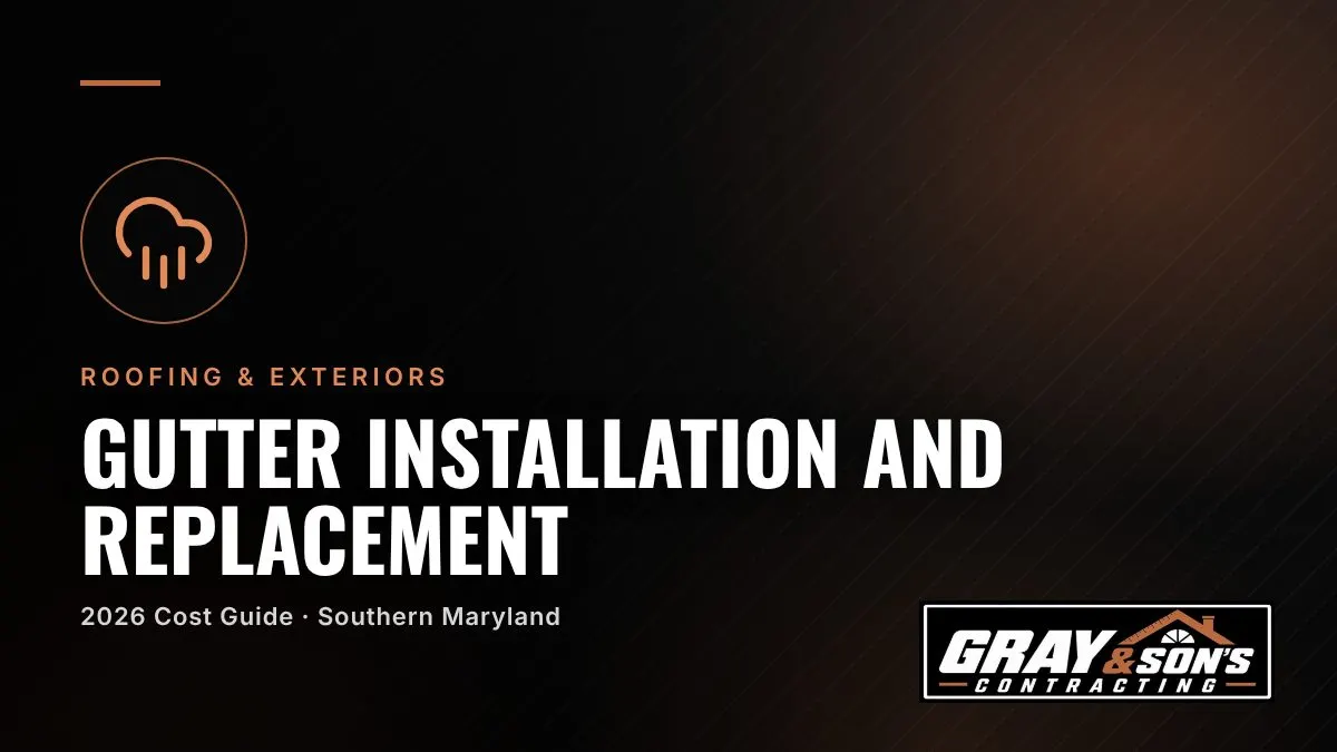Gutter Installation and Replacement Cost in Southern Maryland cost guide for Southern Maryland homeowners
