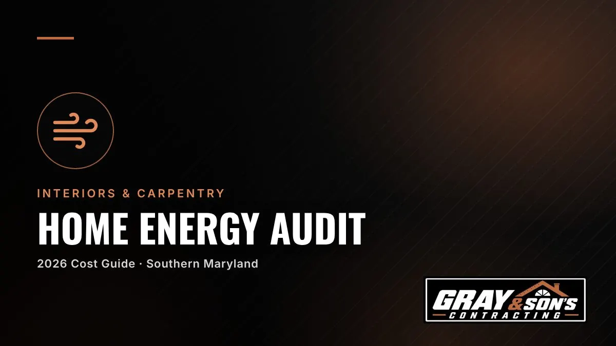 Home Energy Audit Cost in Southern Maryland cost guide for Southern Maryland homeowners