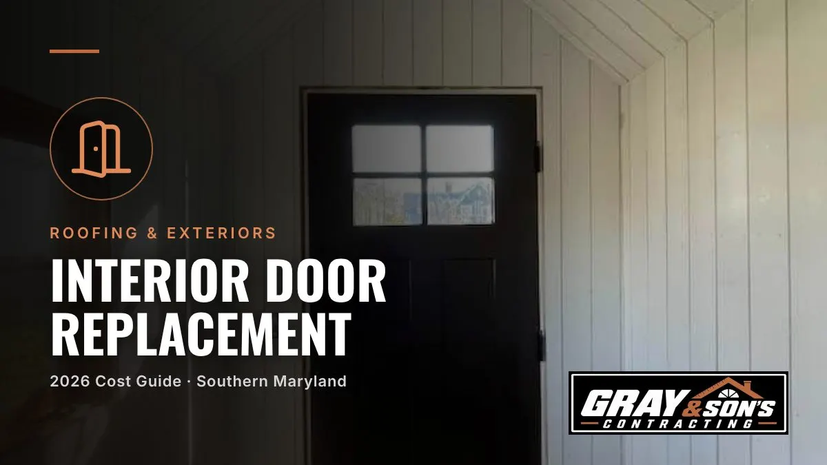 Interior Door Replacement Cost in Southern Maryland cost guide for Southern Maryland homeowners