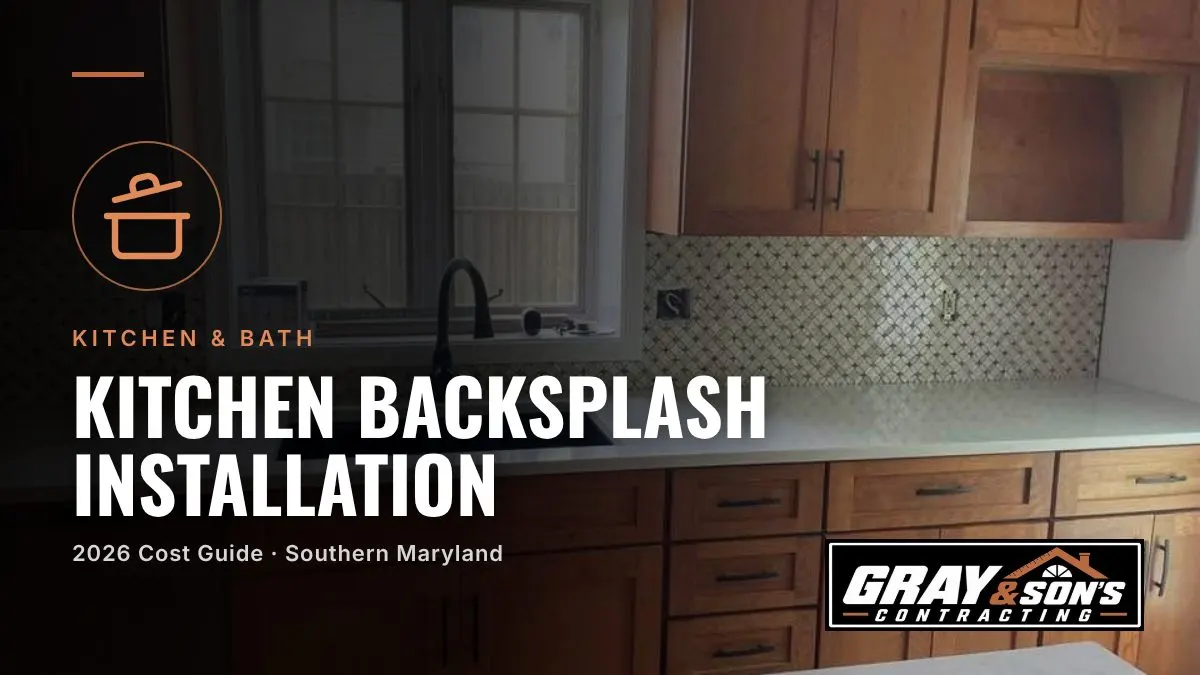 Kitchen Backsplash Installation Cost in Southern Maryland cost guide for Southern Maryland homeowners