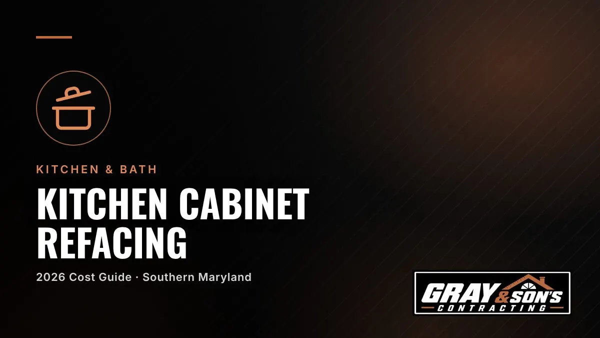 Kitchen Cabinet Refacing Cost in Southern Maryland cost guide for Southern Maryland homeowners