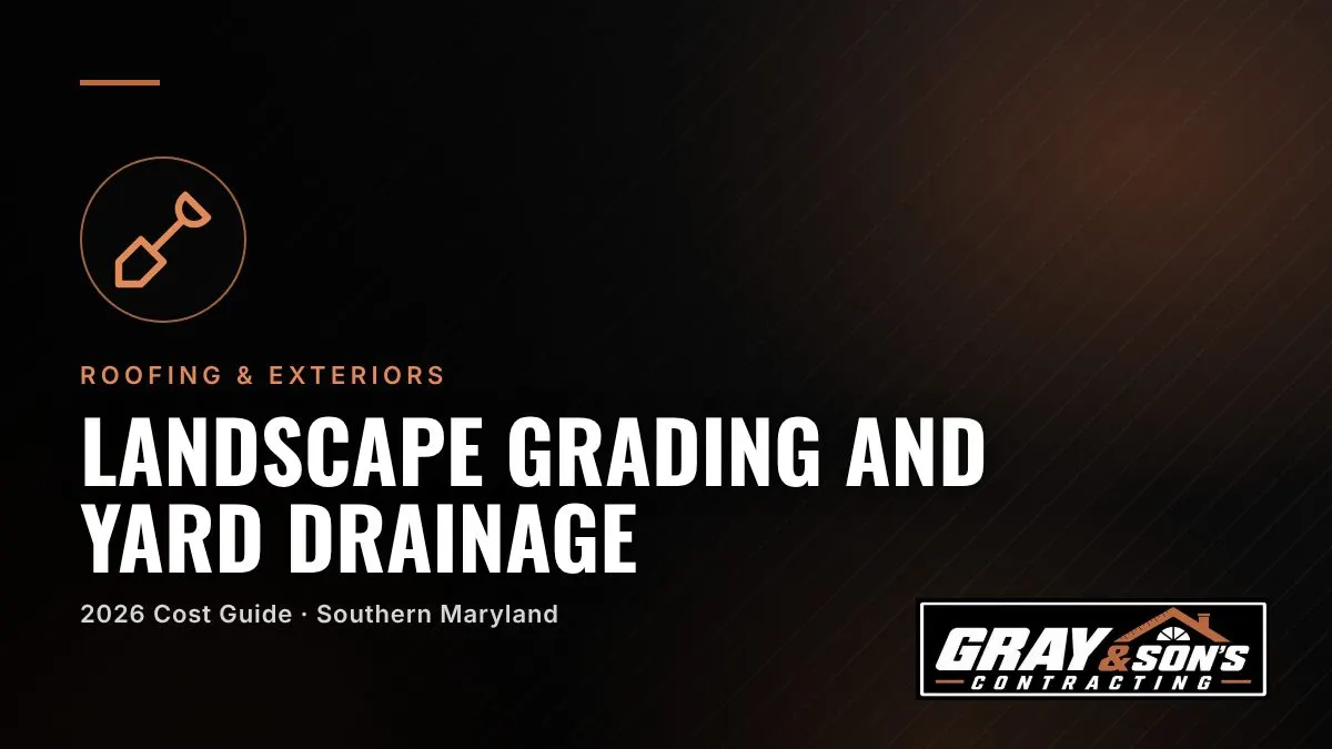 Landscape Grading and Yard Drainage Cost in Southern Maryland cost guide for Southern Maryland homeowners