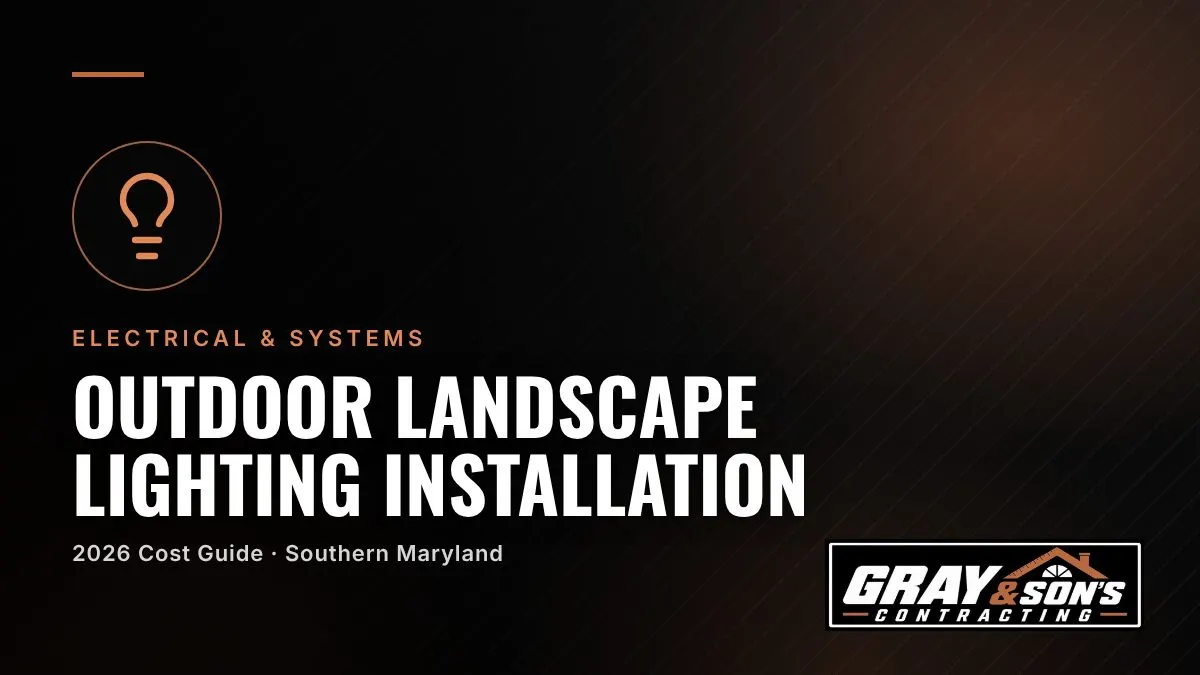Outdoor Landscape Lighting Installation Cost in Southern Maryland cost guide for Southern Maryland homeowners