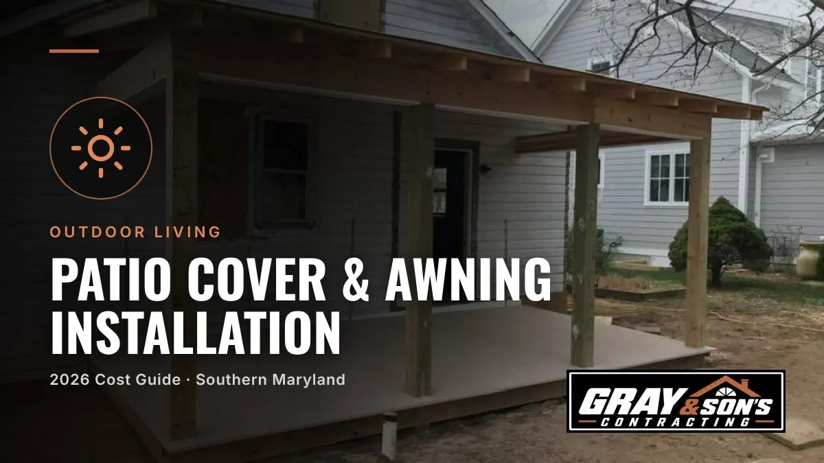 Patio Cover & Awning Installation Cost in Southern Maryland cost guide for Southern Maryland homeowners