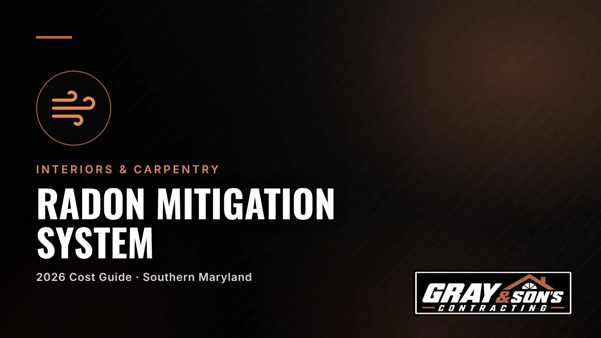 Radon Mitigation System Cost in Southern Maryland cost guide for Southern Maryland homeowners