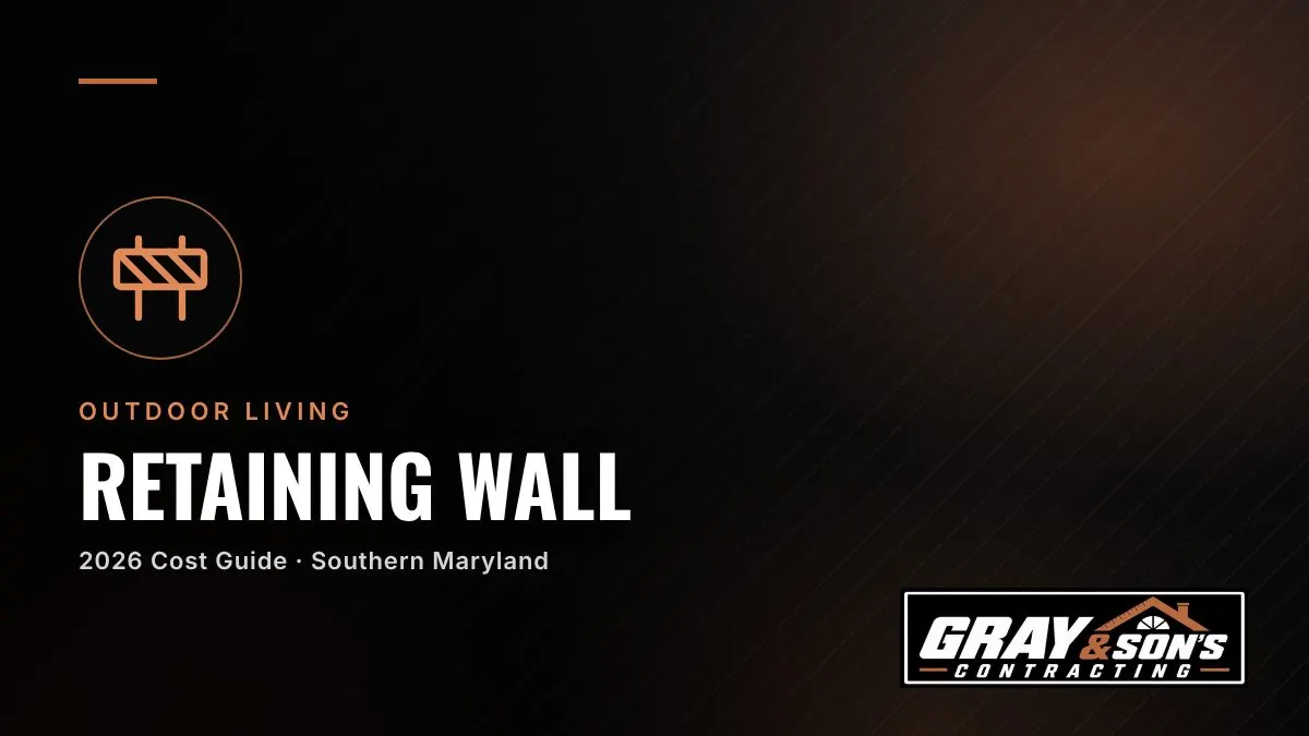 Retaining Wall Cost in Southern Maryland by Material, Height, and Length cost guide for Southern Maryland homeowners