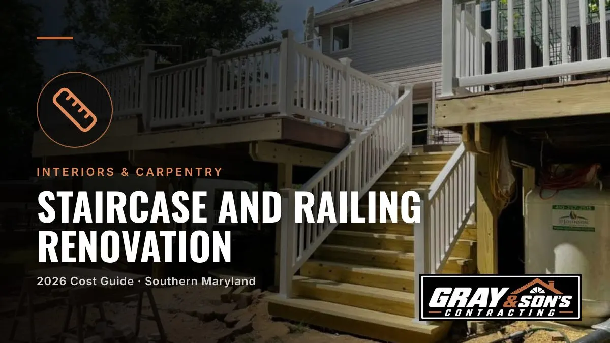 Staircase and Railing Renovation Cost in Southern Maryland cost guide for Southern Maryland homeowners
