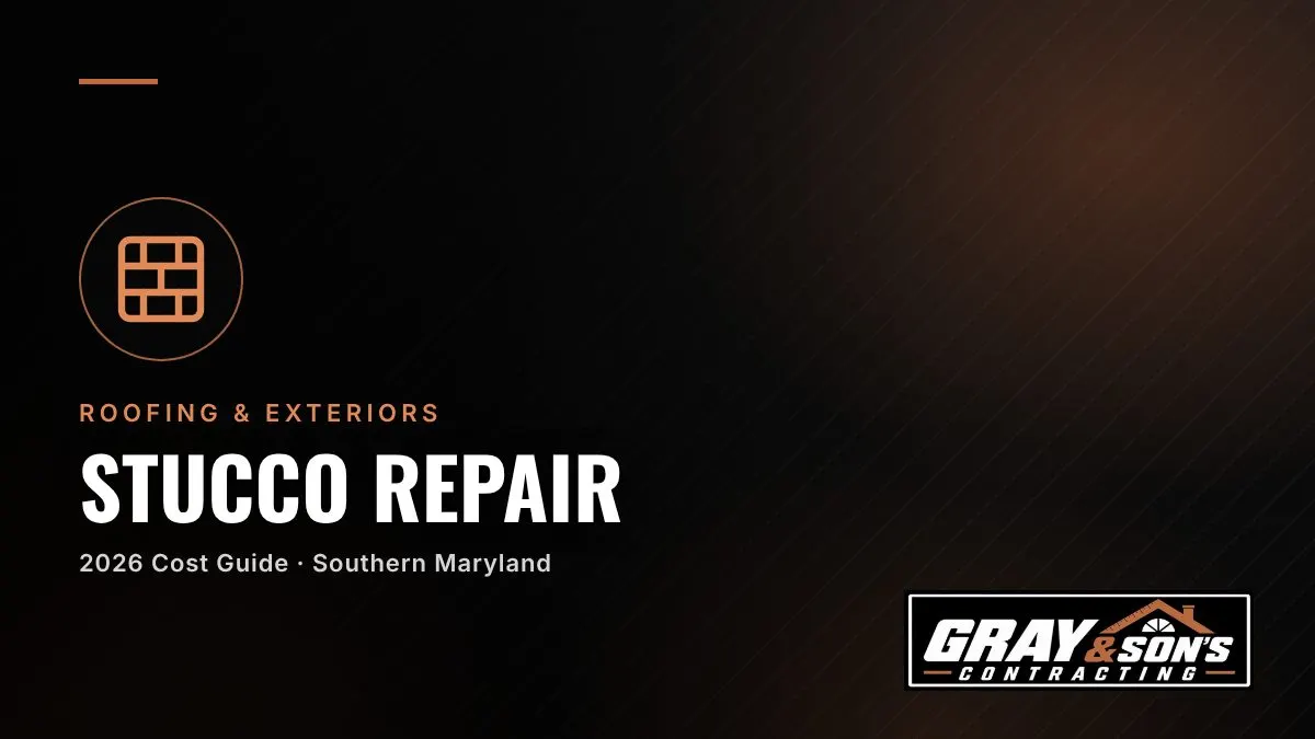 Stucco Repair Cost in Southern Maryland cost guide for Southern Maryland homeowners