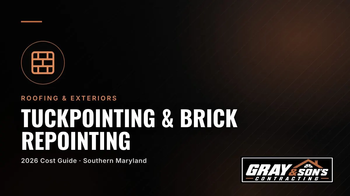 Tuckpointing & Brick Repointing Cost in Southern Maryland cost guide for Southern Maryland homeowners