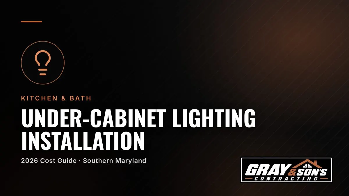 Under-Cabinet Lighting Installation Cost in Southern Maryland cost guide for Southern Maryland homeowners