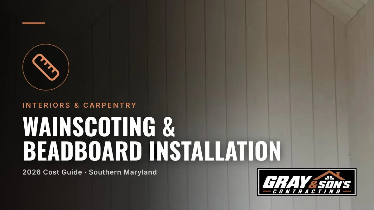 Wainscoting & Beadboard Installation Cost in Southern Maryland cost guide for Southern Maryland homeowners