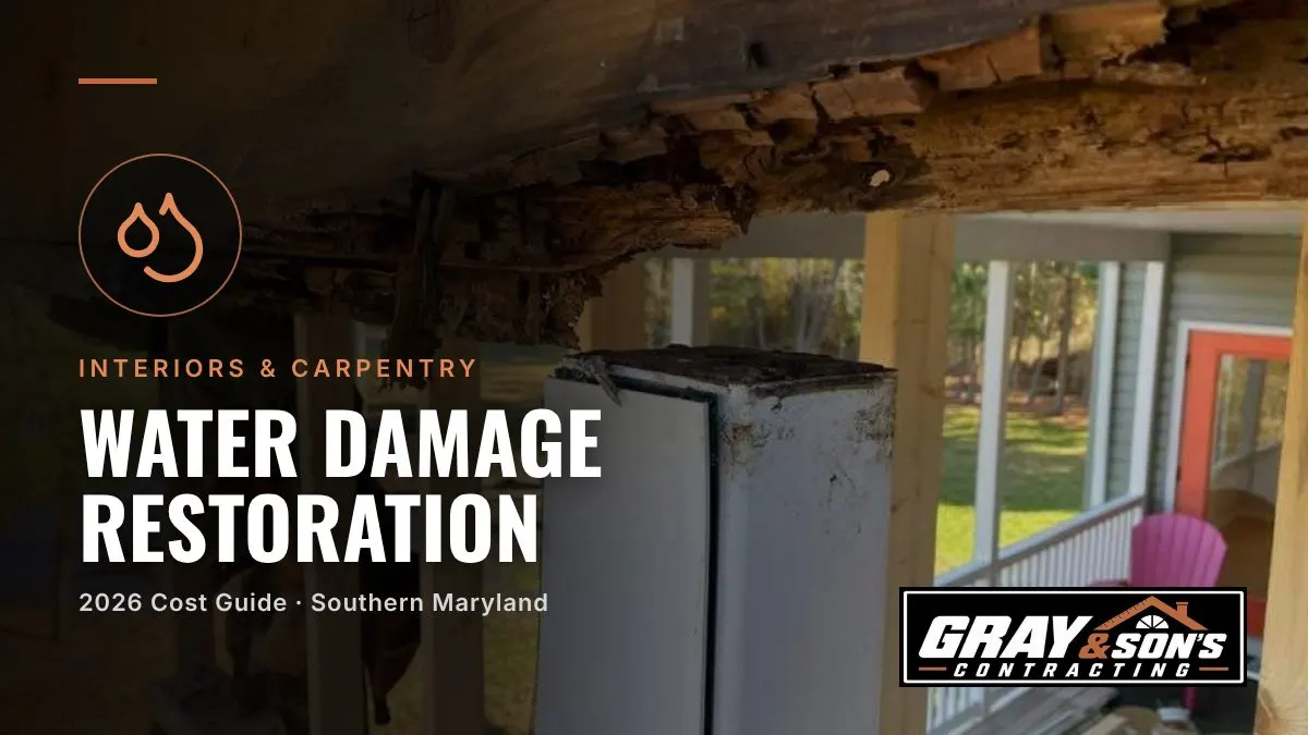 Water Damage Restoration Cost in Southern Maryland cost guide for Southern Maryland homeowners