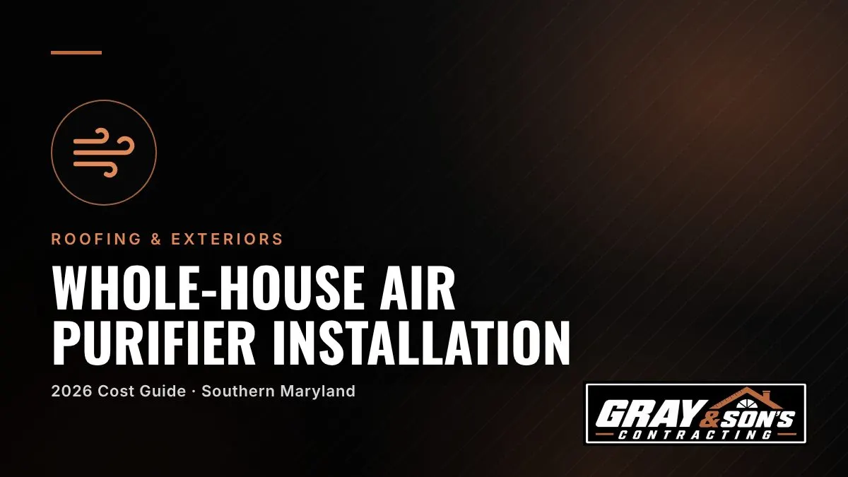 Whole-House Air Purifier Installation Cost in Southern Maryland cost guide for Southern Maryland homeowners
