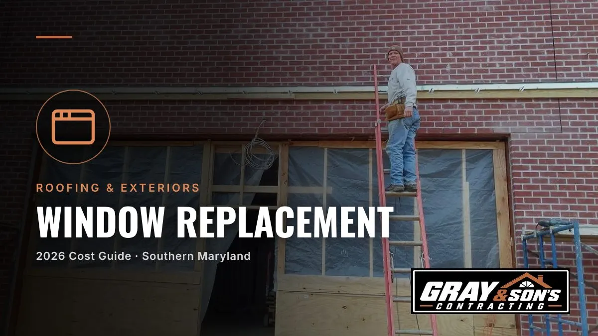 Window Replacement Cost in Southern Maryland cost guide for Southern Maryland homeowners