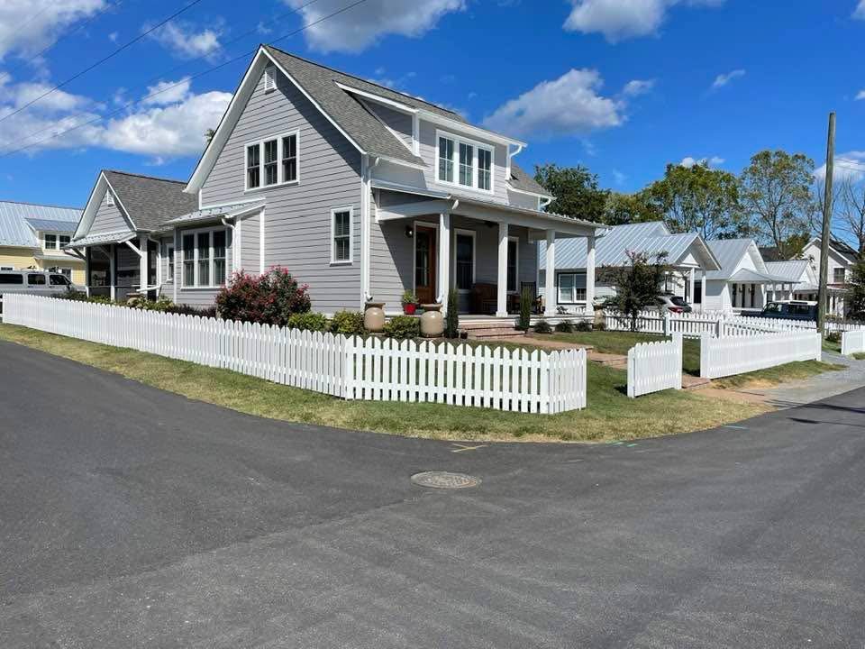 Waterfront Cottage Fence Line, Gray & Sons Contracting project in Southern Maryland